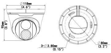 UNIVIEW IPC3612LB-SF28-A 2.1MP Dome IP kamera ar motorizētu varifokālo objektīvu