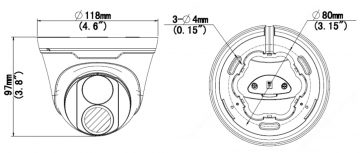 UNIVIEW IPC3614LB-SF28K-G 3.7MP Dome IP kamera