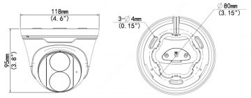 UNIVIEW IPC3615LE-ADF28K-G 5MP Dome IP kamera ar motorizētu varifokālo objektīvu