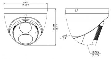 UNIVIEW IPC3615SE-ADF28KM-WL-I0 5MP Dome IP kamera