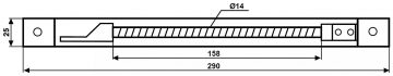 CABLE COVER RECESSED INTO THE PROFILE KP-6918