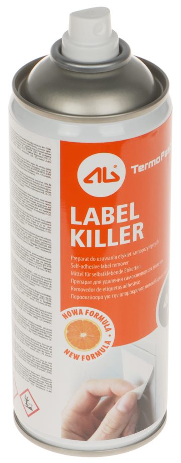 ETIĶEŠU NOŅEMŠANAS LĪDZEKLIS LABEL-KILLER/400 IZSMIDZINĀMS LĪDZEKLIS 400 ml AG TERMOPASTY