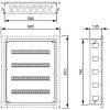 Распределитель встраиваемый 96-модульный LE-337224 XL3 S 160 LEGRAND