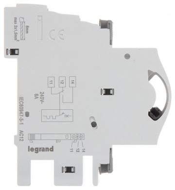 PALĪGKONTAKTS LE-406250 IERĪCĒM LEGRAND NO SĒRIJAS TX3, DX3, FR300, FRX300, FRX400 LEGRAND
