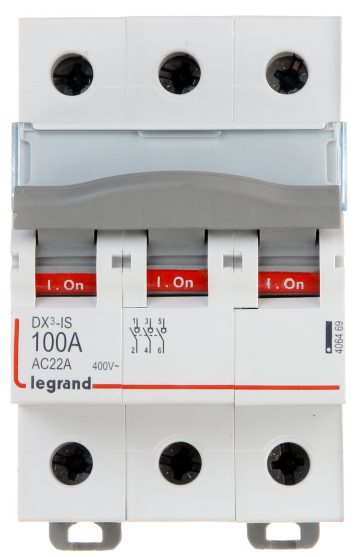 Разъединитель нагрузки LE-406469 трехфазный 100 А LEGRAND