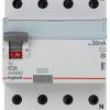 УЗО LE-411709 ТРЕХФАЗНЫЙ ПЕРЕМЕННЫЙ ТОКА 30 мА 63 А LEGRAND