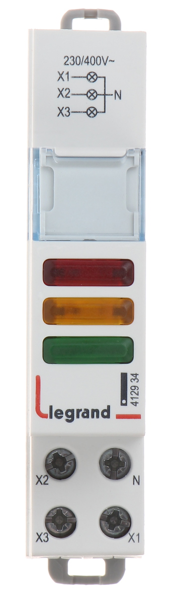 LED INDIKATORS LE-412934 UZSTĀDĪŠANAI UZ DIN (TS-35) SLIEDES LEGRAND