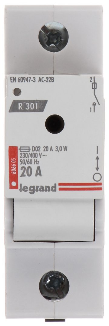 Предохранитель-выключатель LE-606605 однофазный 20 А D02 LEGRAND