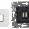 UZLĀDES LIGZDA LE-764594 Niloe 2 USB PORTI 2.4A/5V LEGRAND