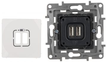 UZLĀDES LIGZDA LE-764594 Niloe 2 USB PORTI 2.4A/5V LEGRAND