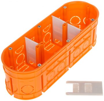 TRIPLE-LAYER FLUSH-MOUNTED BOX M-3X60-F SIMET