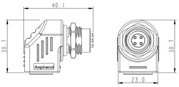 УГЛОВОЙ АДАПТЕР M12D-G/RJ45-G УГЛОВОЙ АДАПТЕР M12D-G/RJ45-G