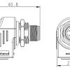 LEŅĶISKAIS ADAPTERIS M12D-W/RJ45-G