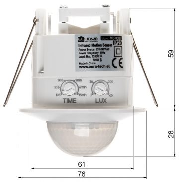 MOTION DETECTOR FOR CEILING MOUNTING MD-05B7 AC 230V MOTION DETECTOR FOR CEILING MOUNTING MD-05B7 AC 230V