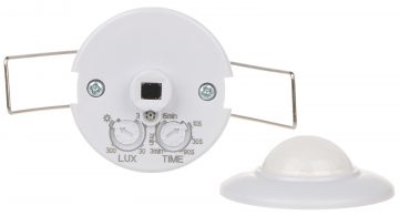 PIR jutiklis MD-14B7 AC 230V, skirtas EL NAMŲ APŠVIETIMO VALDYMUI