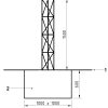 REŽĢU KONSTRUKCIJAS MASTS NO ALUMĪNIJA MK-1.5