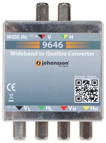 NO WIDEBAND UZ QUATTRO SIGNĀLA PĀRVEIDOTĀJS MS-9646 JOHANSSON