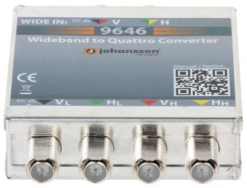 NO WIDEBAND UZ QUATTRO SIGNĀLA PĀRVEIDOTĀJS MS-9646 JOHANSSON