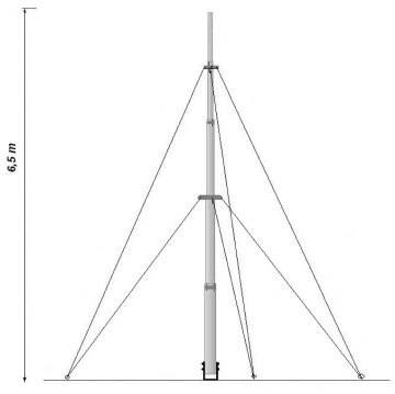 TELESKOPISKAIS MASTS MT-6.5A/CT 6.5 m