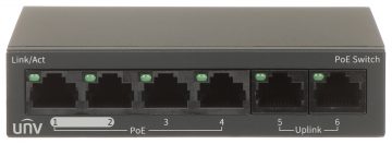 SWITCH POE NSW2020-6T-POE-IN 4-PORTU UNIVIEW