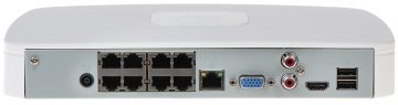 IP REJESTRATORS NVR4108-8P-EI 8 KANĀLI, 8 PoE WizSense DAHUA