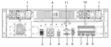 IP REJESTRATORS NVR616DR-128-4KS2 128 KANĀLI +eSATA DAHUA