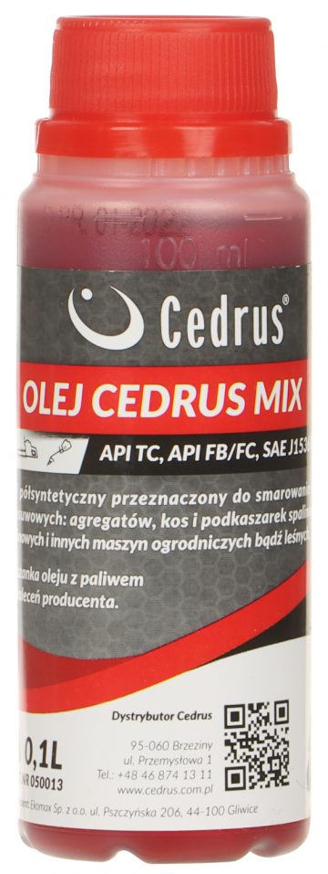 MOTOREĻĻA OIL-2S-0.1L/CEDRUS 2-TAKTU DZINĒJIEM 100 ml