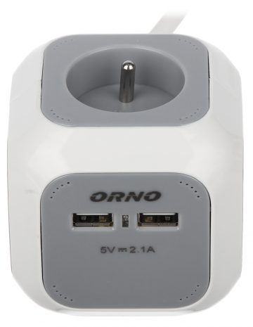MAITINIMO PASKIRSTYMO ĮRENGINIAI OR-AE-13144 (4 LIZDAI + 2 USB) ORNO