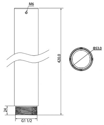 GARĀ CAURULE PFA113 DAHUA