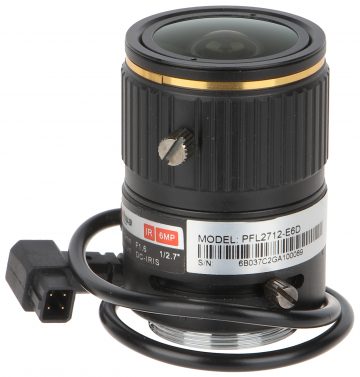 OBJEKTĪVA ZOOM IR MEGA-PIXEL PFL2712-E6D 2.7 … 12 mm DC DAHUA