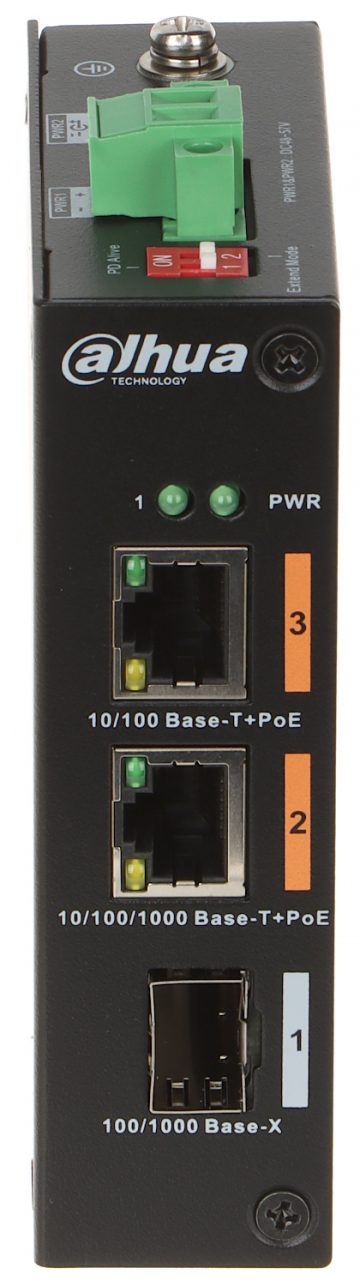 SWITCH POE PFS3103-1GT1ET-60-V2 2-PORTU SFP DAHUA