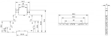 RELEJA MODULIS PK-41F-1Z-C2-1/12V