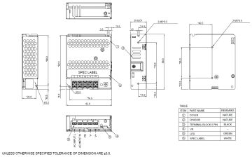 SLĒGIERĪCES ADAPTERIS PMT-12V50W2BA Delta Electronics