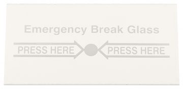 ЗАПАСНАЯ СТЕКЛЯННАЯ ПАНЕЛЬ PW-C1/СТЕКЛО ДЛЯ КНОПОК АВАРИЙНОГО ОТКРЫВАНИЯ ДВЕРИ