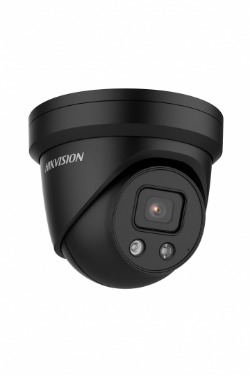 Hikvision DS-2CD2346G2-IU 4MP Turret IP kamera AcuSense 2.8mm melna