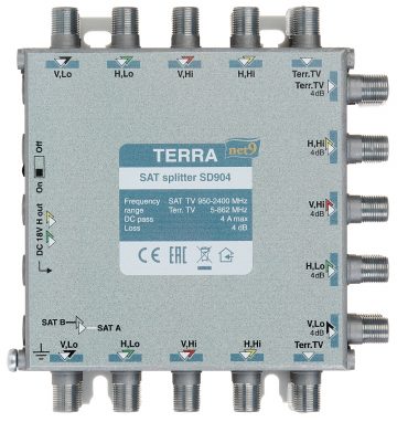 SPLITTER TV/SAT SD-904 TERRA
