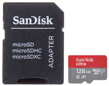 ATMIŅAS KARTE SD-MICRO-10/128-SAND microSD UHS-I, SDXC 128 GB SANDISK