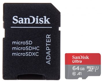 ATMIŅAS KARTE SD-MICRO-10/64-SAND microSD UHS-I, SDXC 64 GB SANDISK