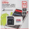 ATMIŅAS KARTE SD-MICRO-10/64-SAND microSD UHS-I, SDXC 64 GB SANDISK