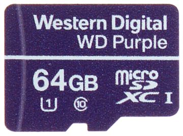 ATMIŅAS KARTE SD-MICRO-10/64-WD microSD UHS-I, SDXC 64 GB Western Digital