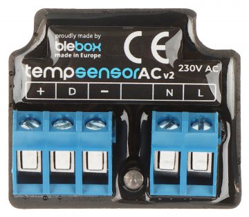 TEMPERATŪRAS DETEKTORS TEMP-SENSOR-AC/BLEBOX Wi-Fi