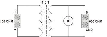 AUDIO SIMETRIZĒJOŠS TRANSFORMATORS TR-1AU