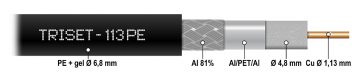 KOAKSIĀLAIS KABELIS TRISET-113PE/200