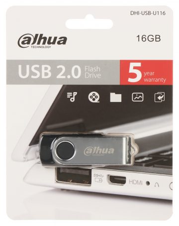 ZIBATMIŅA USB-U116-20-16GB 16 GB USB 2.0 DAHUA ZIBATMIŅA USB-U116-20-16GB 16 GB USB 2.0 DAHUA
