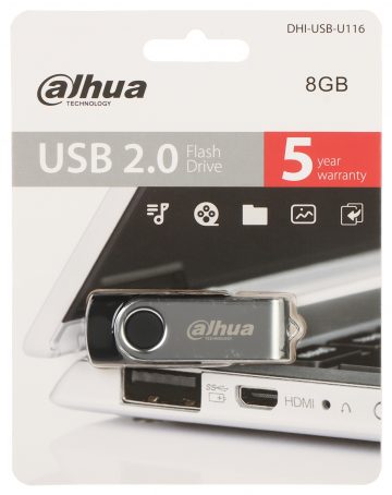 ZIBATMIŅA USB-U116-20-8GB 8 GB USB 2.0 DAHUA