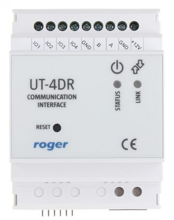 KOMUNIKĀCIJAS INTERFEISS UT-4DR LAN-RS485 ROGER