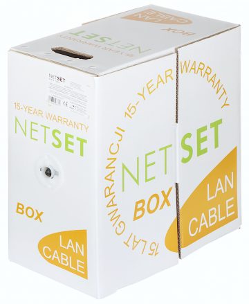 VĪTĀ PĀRA KABELIS UTP/K6/305M/PE NETSET