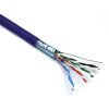 Datu kabelis 4x2x0.5mm AWG24 Cat5e F/UTP violets LSZH 100-217