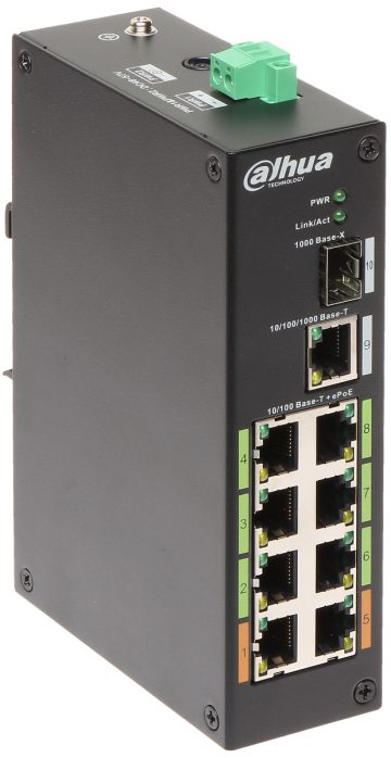 TÖÖSTUSLÜLITI POE/EPOE LR2110-8ET-120 8-PORT SFP DAHUA