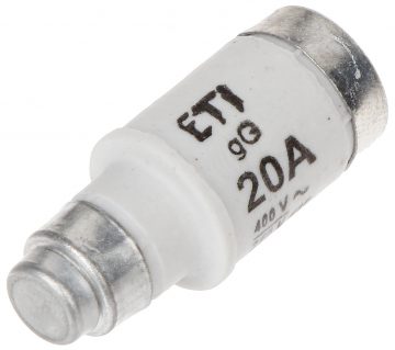 FUSE INSERT ETI-D02/20A 20 A 400 V gG E18 ETI FUSE INSERT ETI-D02/20A 20 A 400 V gG E18 ETI